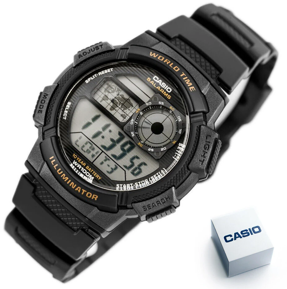 VYRIŠKAS LAIKRODIS CASIO AE-1000W 1AV (zd073a) - WORLD TIME
