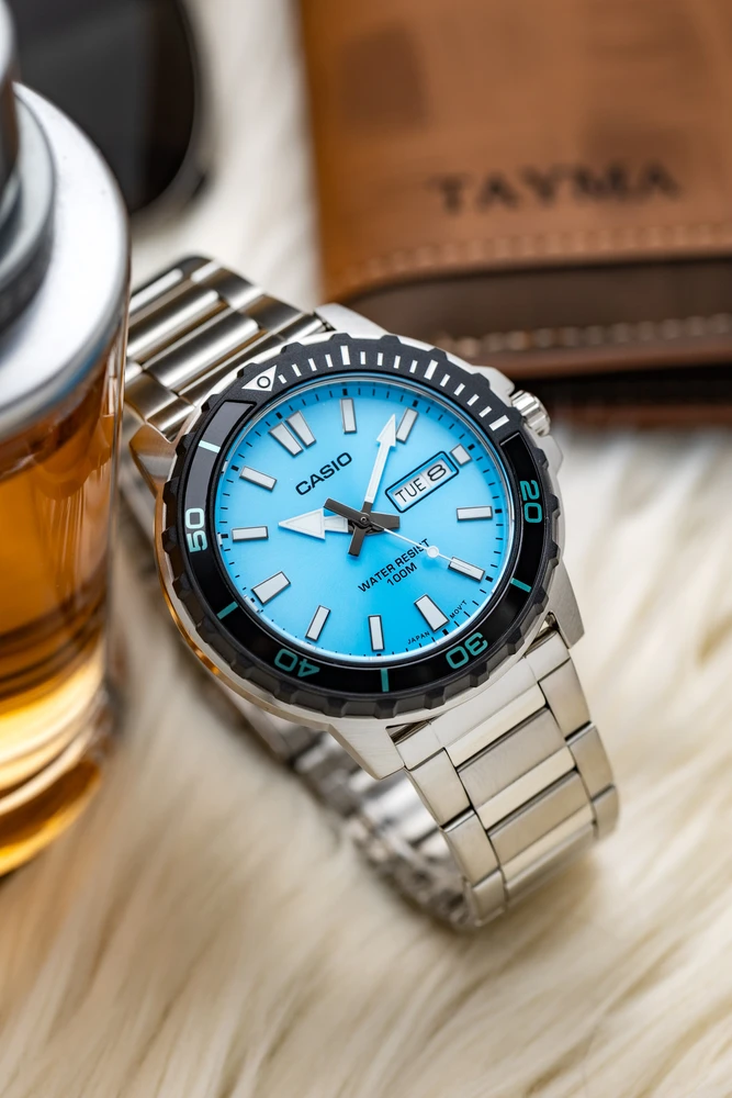 Vyriškas laikrodis Casio MTD-125D-2A3 + BOX WR100