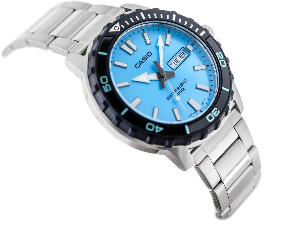 Vyriškas laikrodis Casio MTD-125D-2A3 + BOX WR100