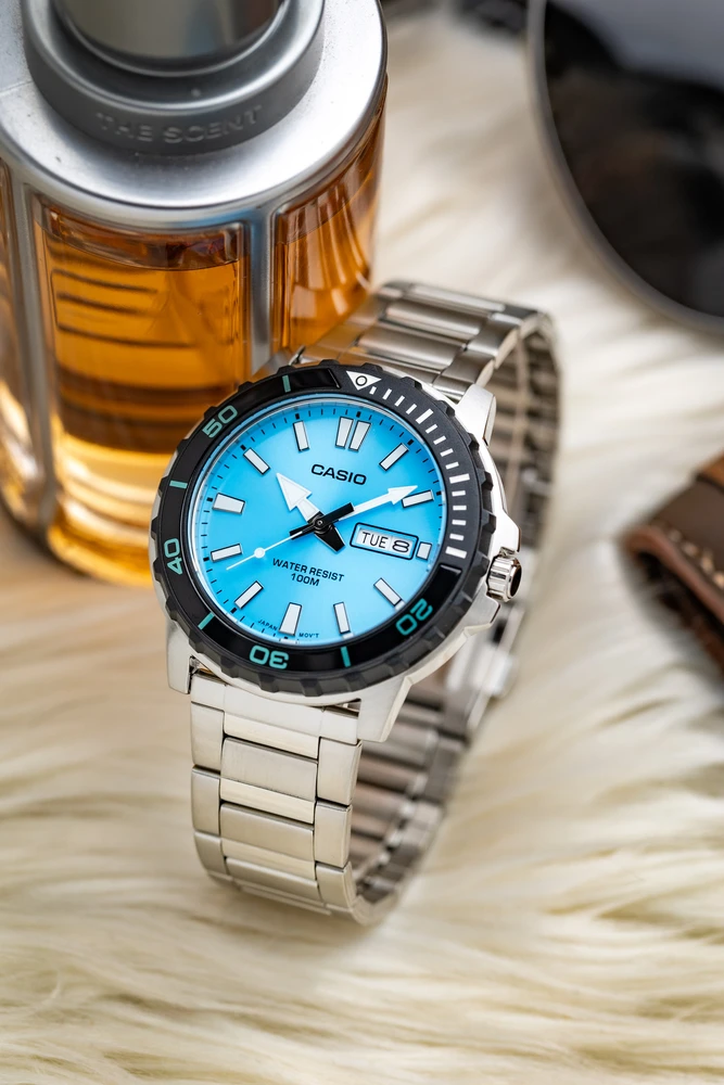 Vyriškas laikrodis Casio MTD-125D-2A3 + BOX WR100