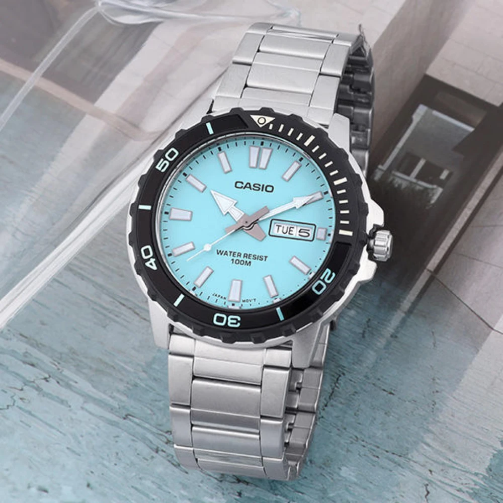 Vyriškas laikrodis Casio MTD-125D-2A3 + BOX WR100