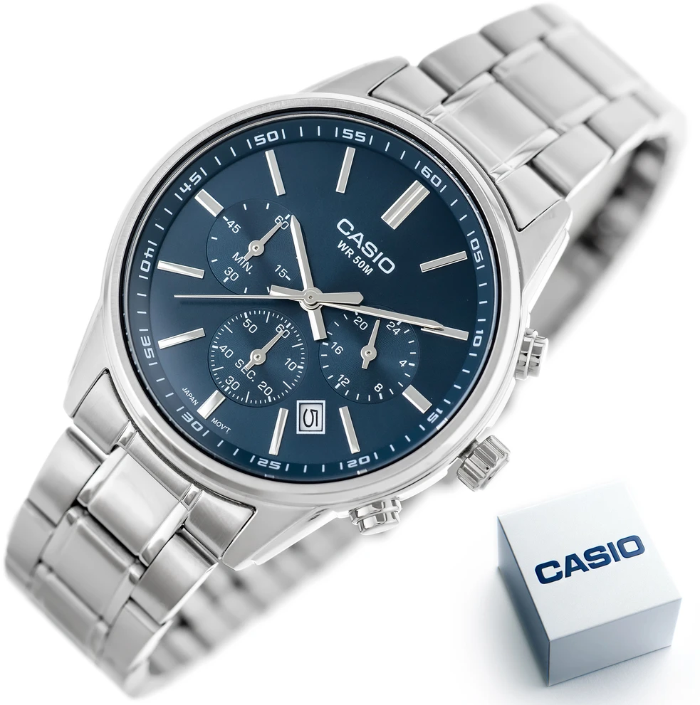 Vyriškas laikrodis CASIO MTP-E515D-2A1 (zd265b) + BOX