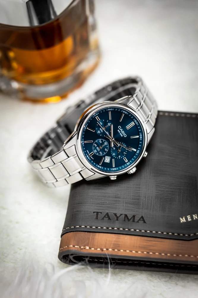 Vyriškas laikrodis CASIO MTP-E515D-2A1 (zd265b) + BOX