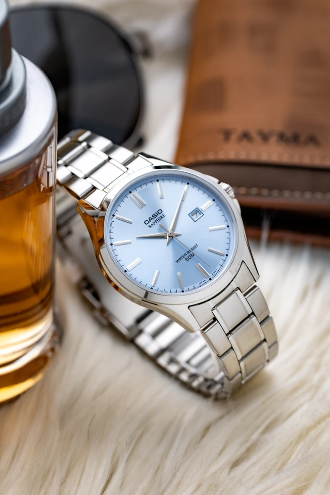 Vyriškas laikrodis Casio MTS-115D-2A2V + BOX (zd292b) SZAFIR