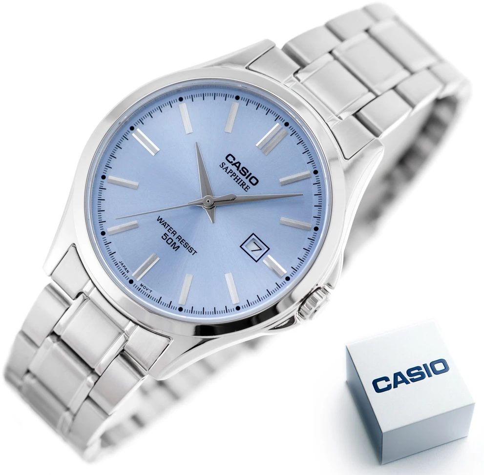 Vyriškas laikrodis Casio MTS-115D-2A2V + BOX (zd292b) SZAFIR