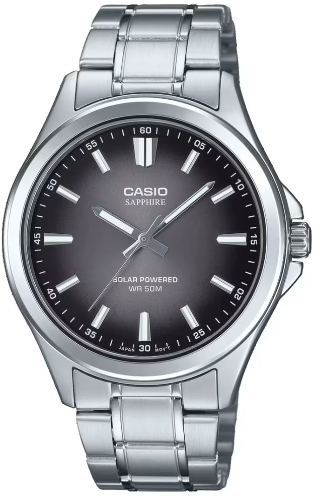 Vyriškas laikrodis CASIO MTS-RS100D-1A SZAFIR SOLAR + BOX