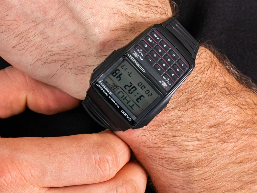 Laikrodis vyrams CASIO VINTAGE DATABANK DBC-32-1A (zd162a)