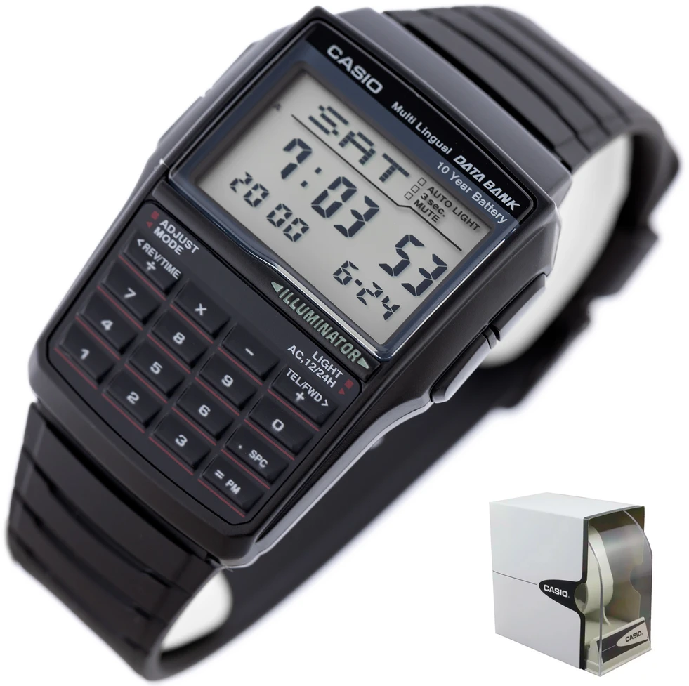 Laikrodis vyrams CASIO VINTAGE DATABANK DBC-32-1A (zd162a)