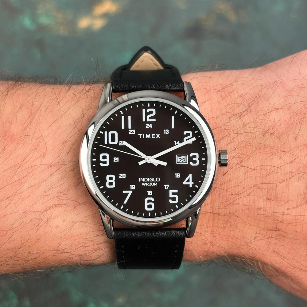 Vyriškas laikrodis TIMEX EASY READER CLASSIC TW2Y12800 + BOX (zt180a))