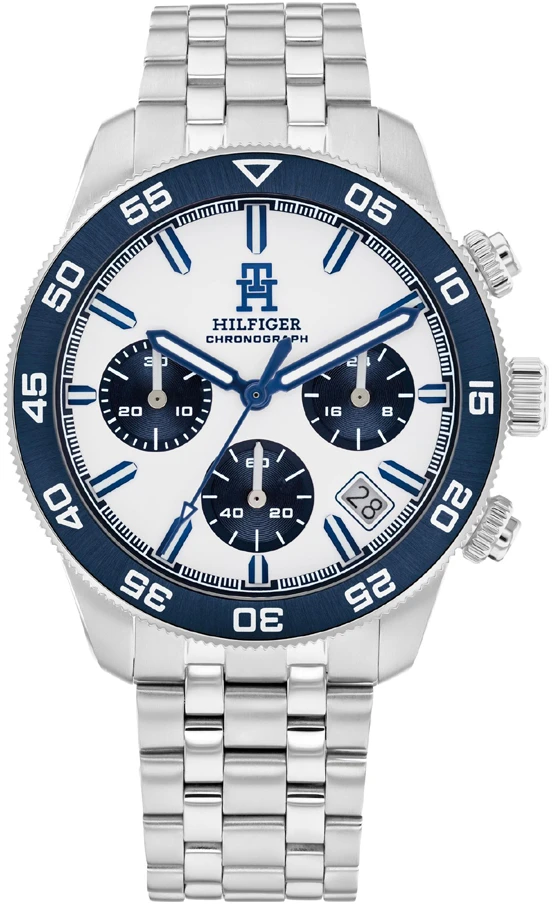Laikrodis TOMMY HILFIGER 1792157. Kvarcas, Balta Spalva. Vyriški.