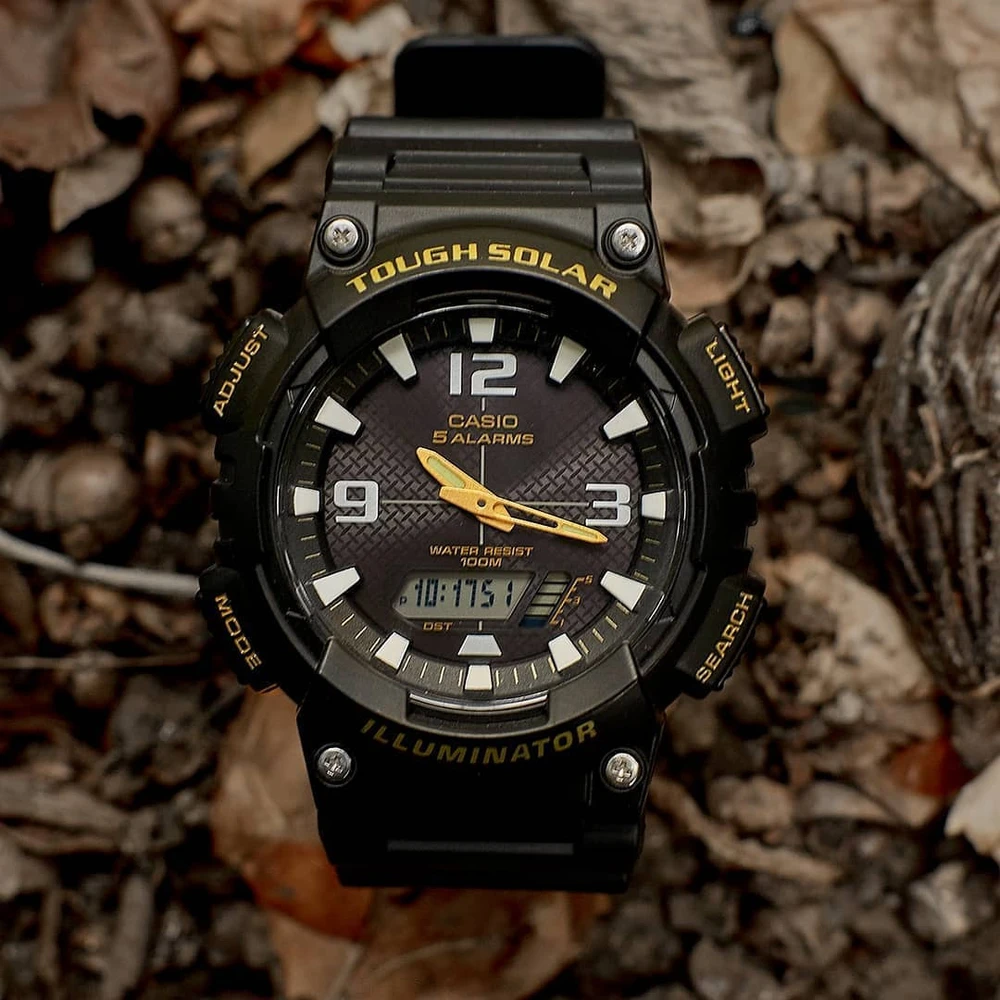 Vyriškas laikrodis CASIO AQ-S810W-1BV (zd044c) - SOLAR POWERED + BOX