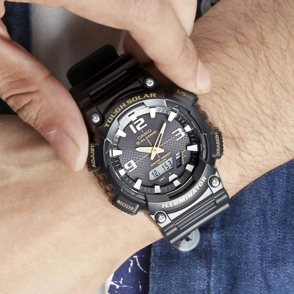 Vyriškas laikrodis CASIO AQ-S810W-1BV (zd044c) - SOLAR POWERED + BOX