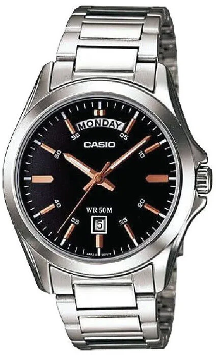 Vyriškas laikrodis CASIO MTP-1370D 1A2V (zd025a) + DĖŽĖ
