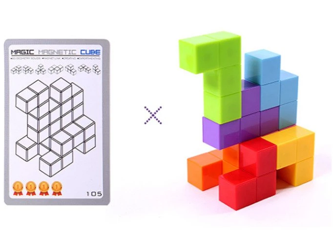 X Bida Magnetinis konstruktorius Magic Magnetic Cubes 56 el.