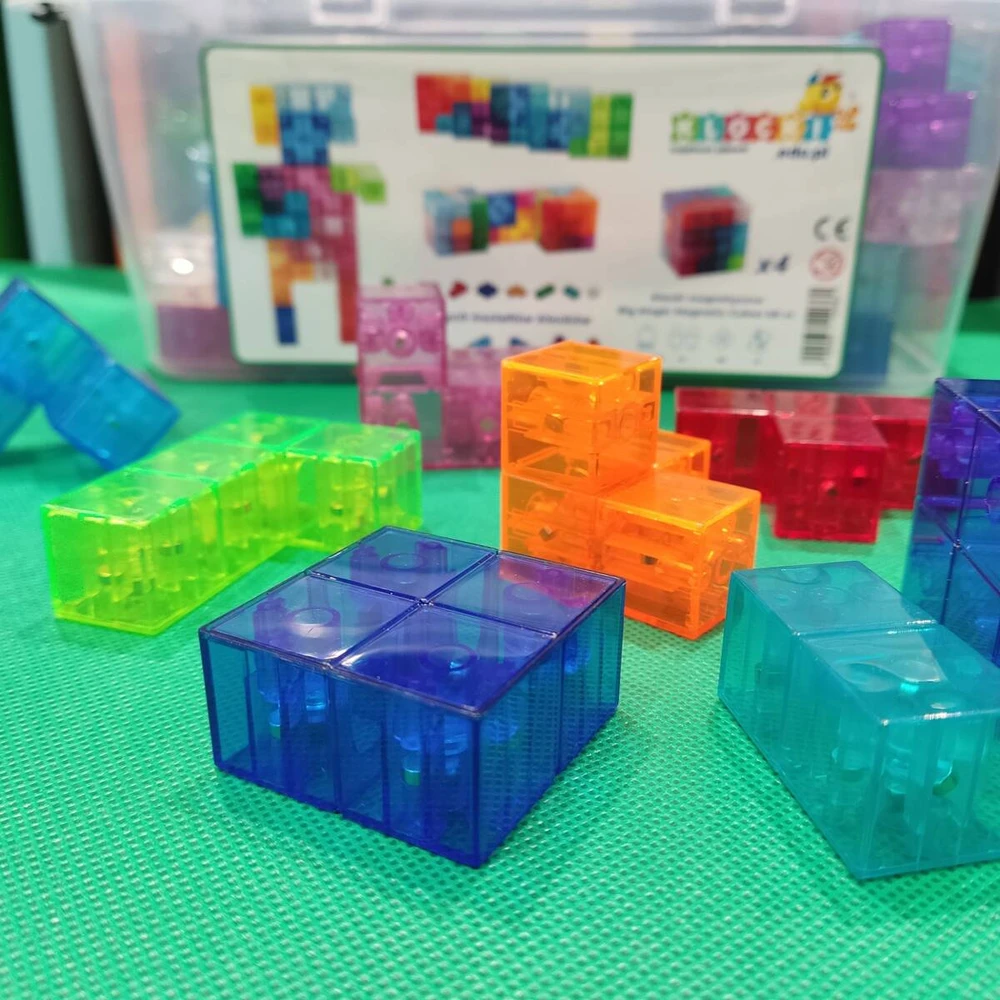 X Bida Magnetinis konstruktorius BIG Magic Cubes 68 el.