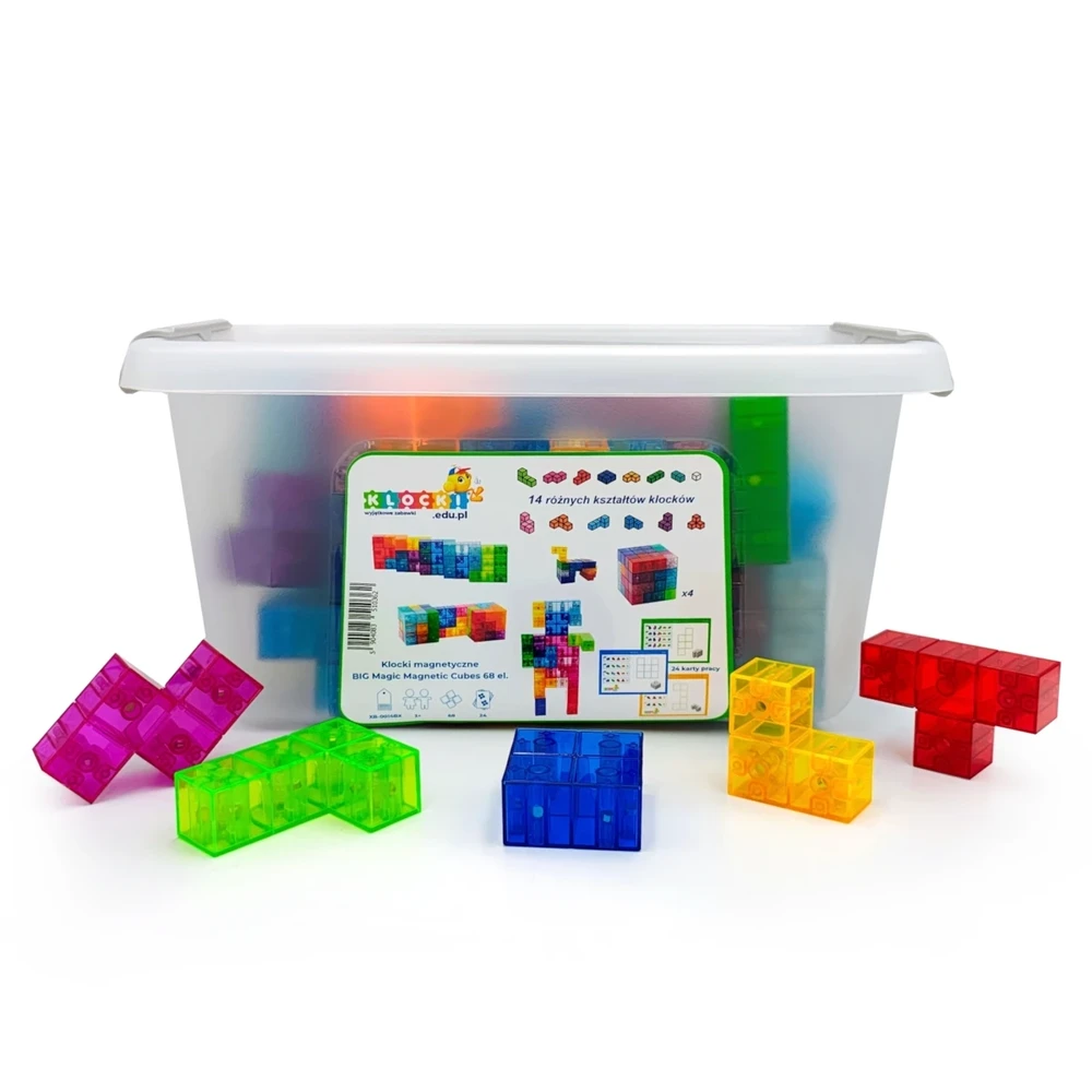 X Bida Magnetinis konstruktorius BIG Magic Cubes 68 el.