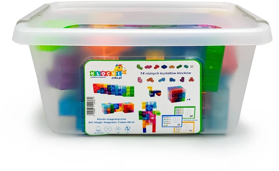 X Bida Magnetinis konstruktorius BIG Magic Cubes 68 el.