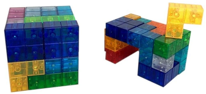 X Bida Magnetinis konstruktorius BIG Magic Cubes 68 el.