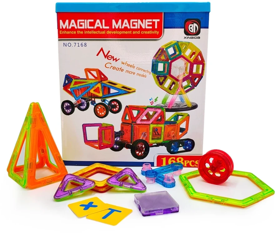 X-Bida Magical Magnet magnetiniai blokeliai 168 el.