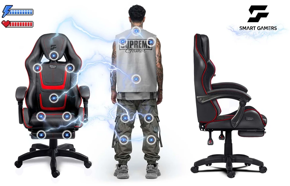 Žaidimų fotelis su pasukamu mechanizmu ir pakoja Specter Sofotel