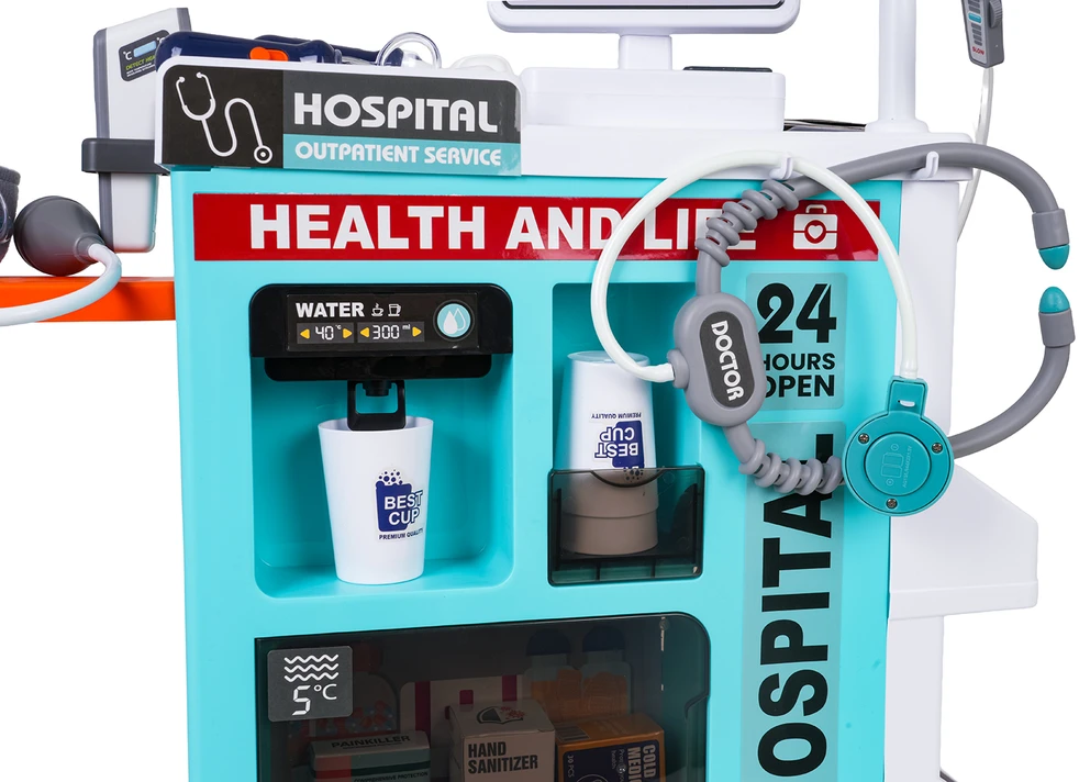 Žaidimų rinkinys MEGA Little Doctor 77 vnt. mėlynas