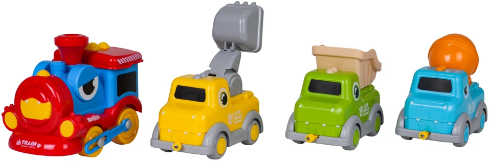 Žaislinis traukinys Dino Train Construction