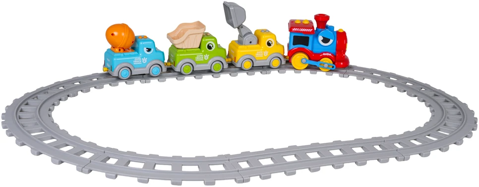 Žaislinis traukinys Dino Train Construction