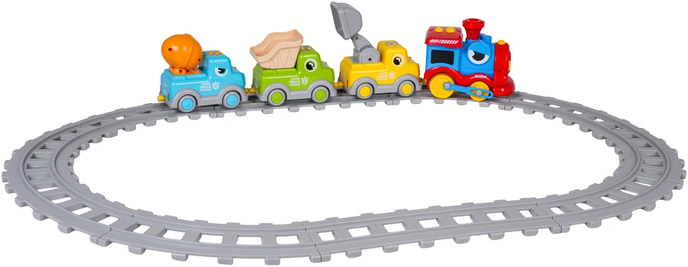 Žaislinis traukinys Dino Train Construction
