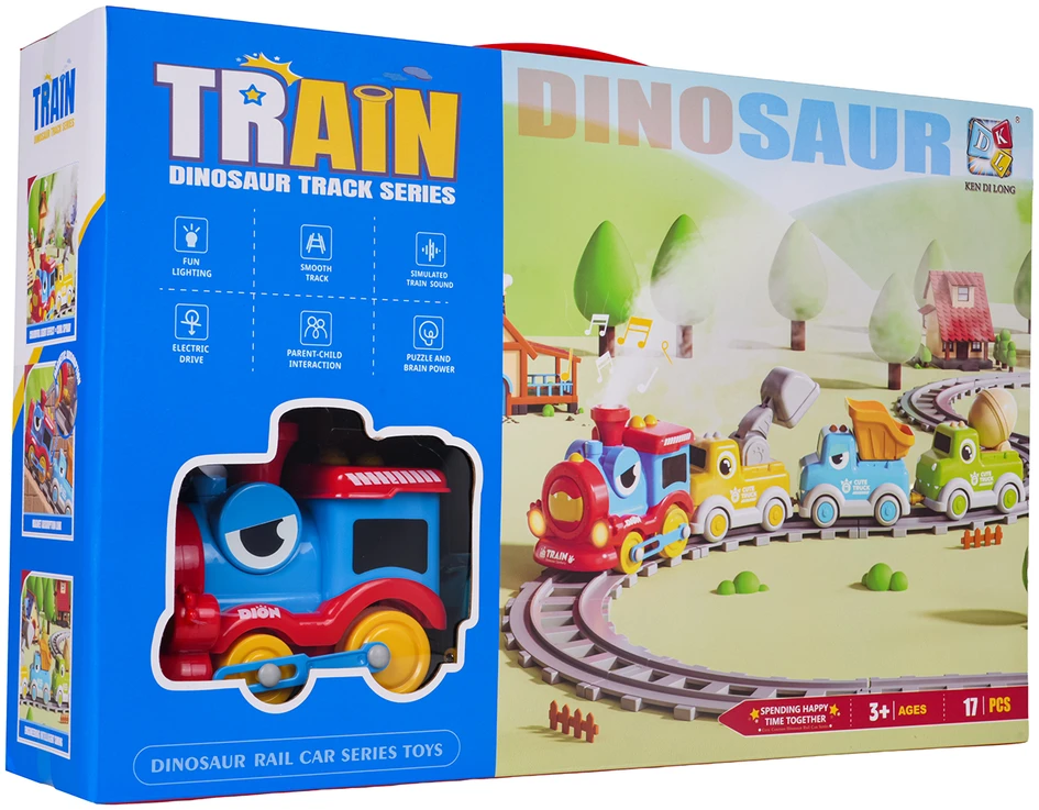 Žaislinis traukinys Dino Train Construction