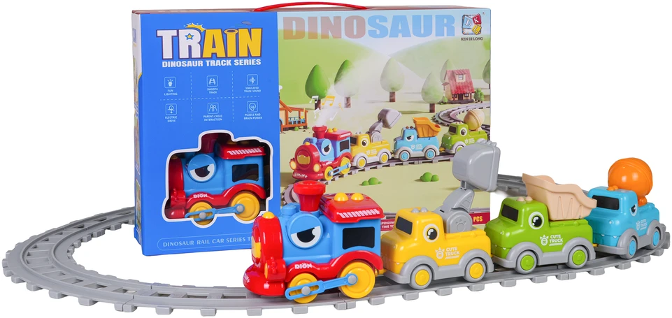 Žaislinis traukinys Dino Train Construction