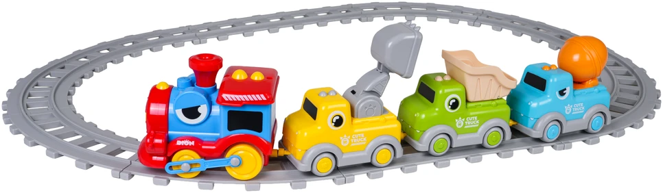 Žaislinis traukinys Dino Train Construction