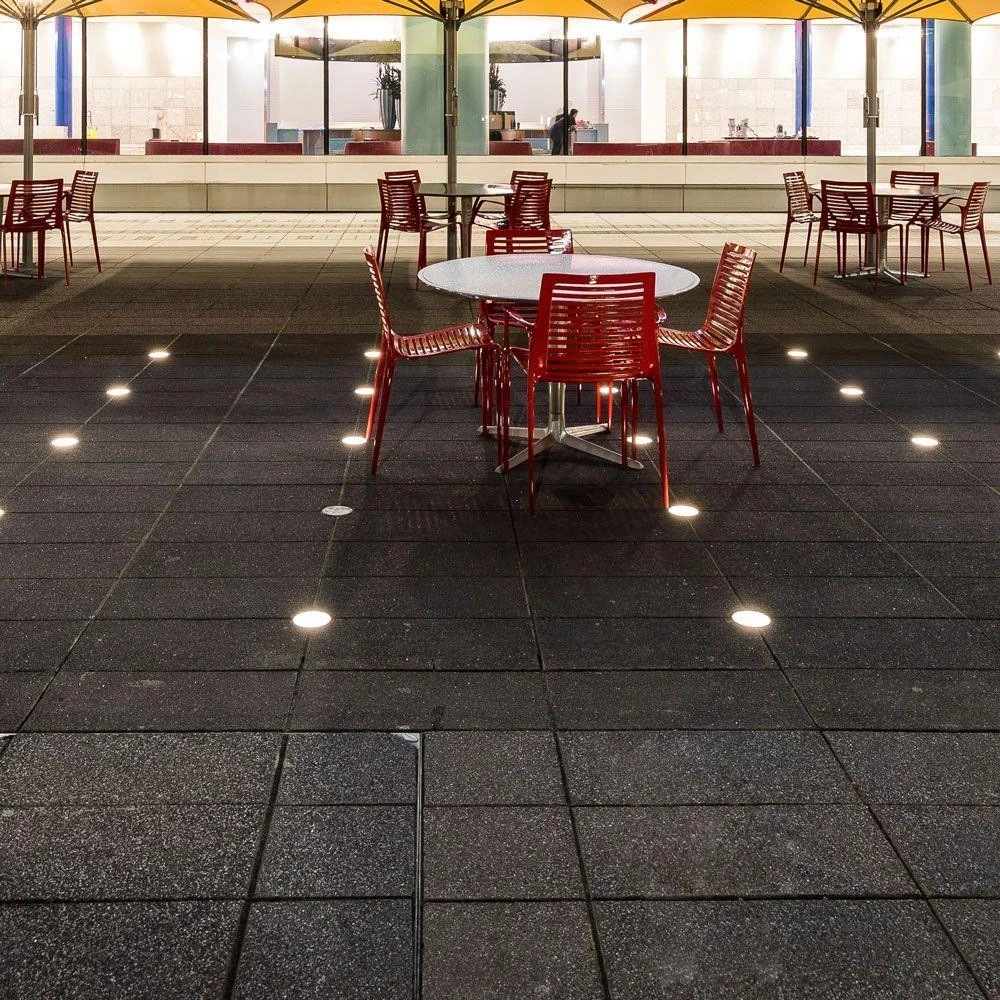 V-tac 1W LED įleidžiamas į žemę šviestuvas, sidabro sp., 3000K, IP67