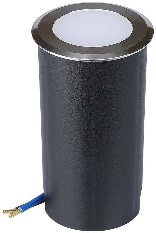 V-tac 1W LED įleidžiamas į žemę šviestuvas, sidabro sp., 3000K, IP67