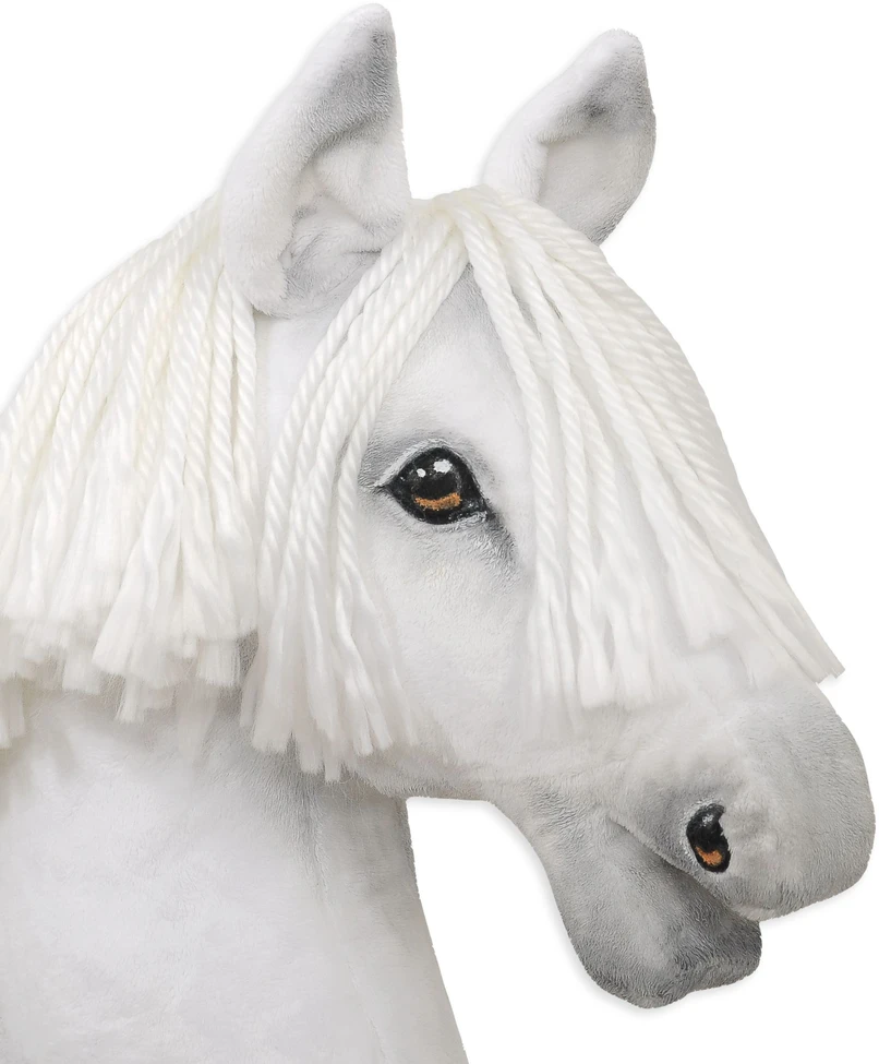 Super Hobby Horse Medinis hobio arkliukas – baltas