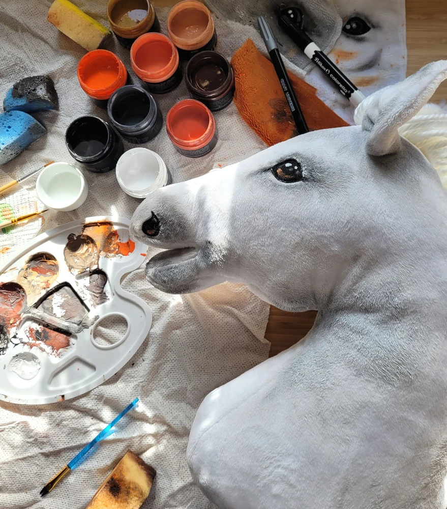 Super Hobby Horse Medinis hobio arkliukas – baltas