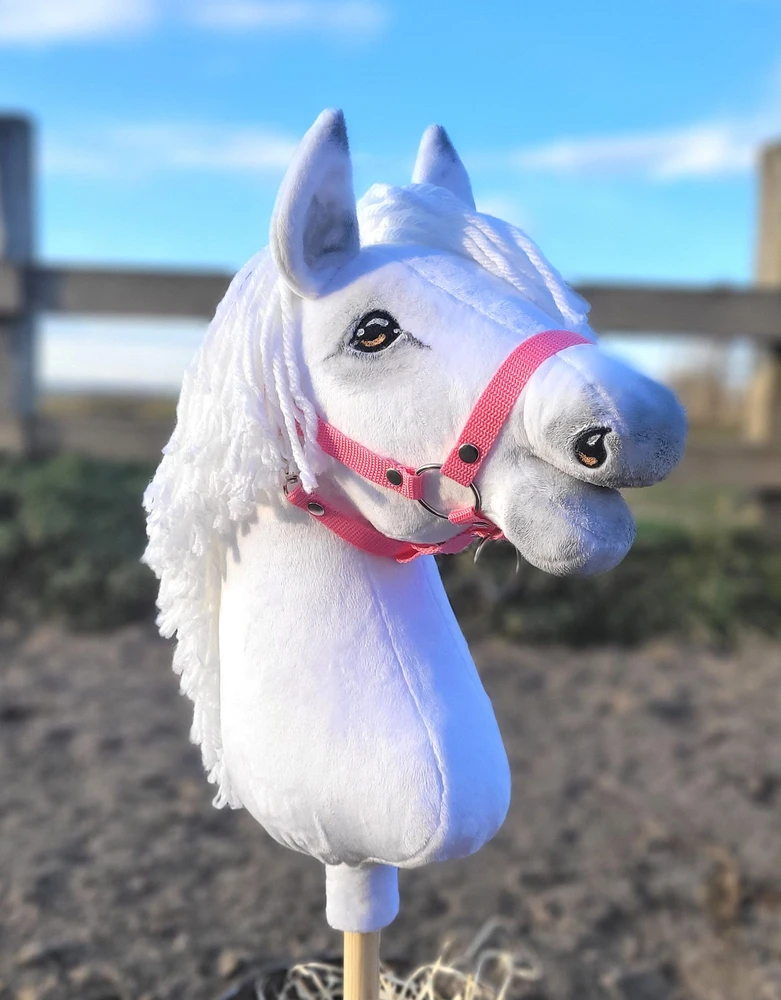Super Hobby Horse Medinis hobio arkliukas – baltas