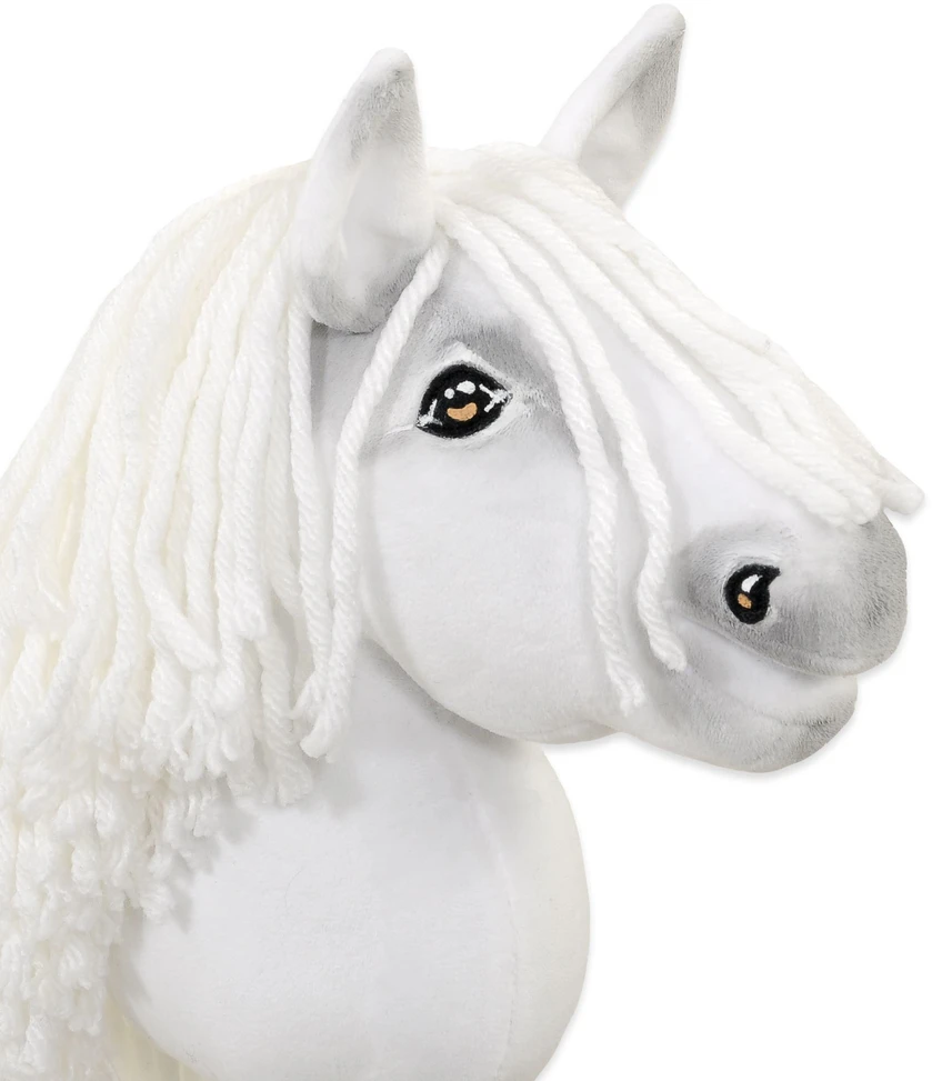 Hobby Horse lazdelinis arkliukas Super Premium baltas A5