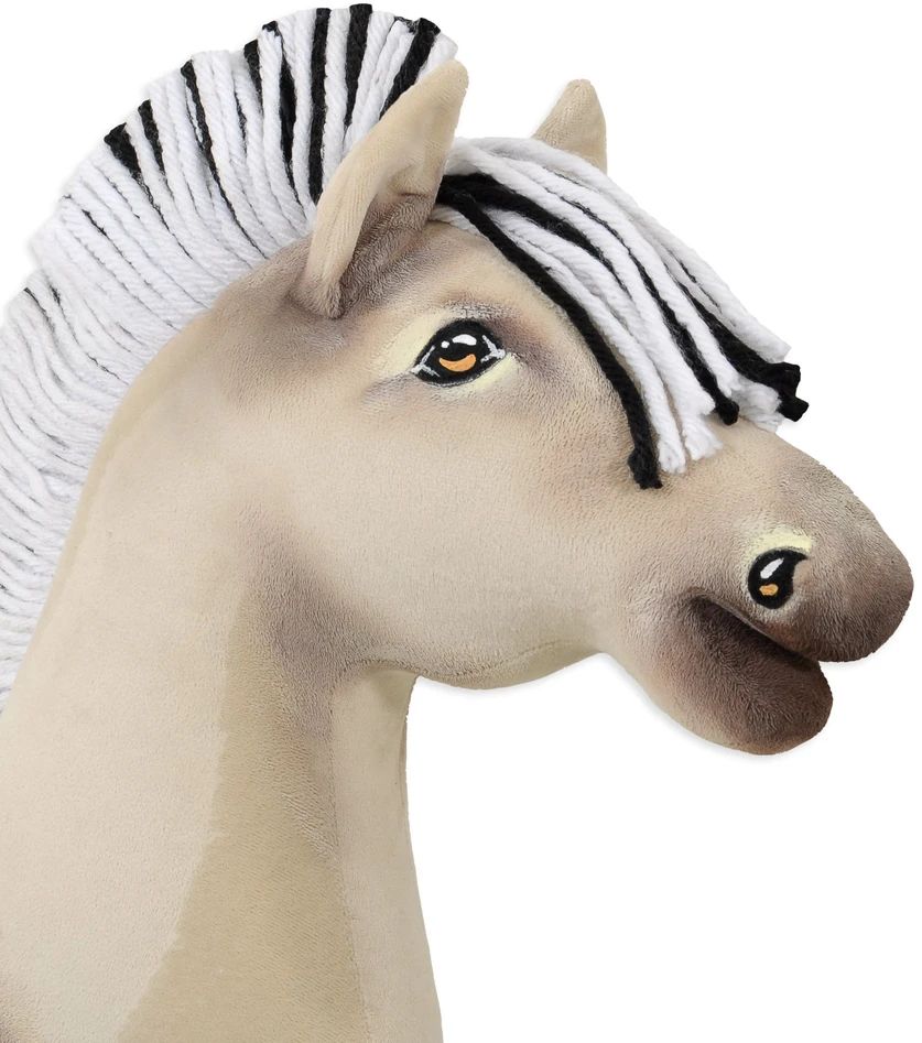 Super Hobby Horse Medinis žirgas su kotu – fjordas Premium