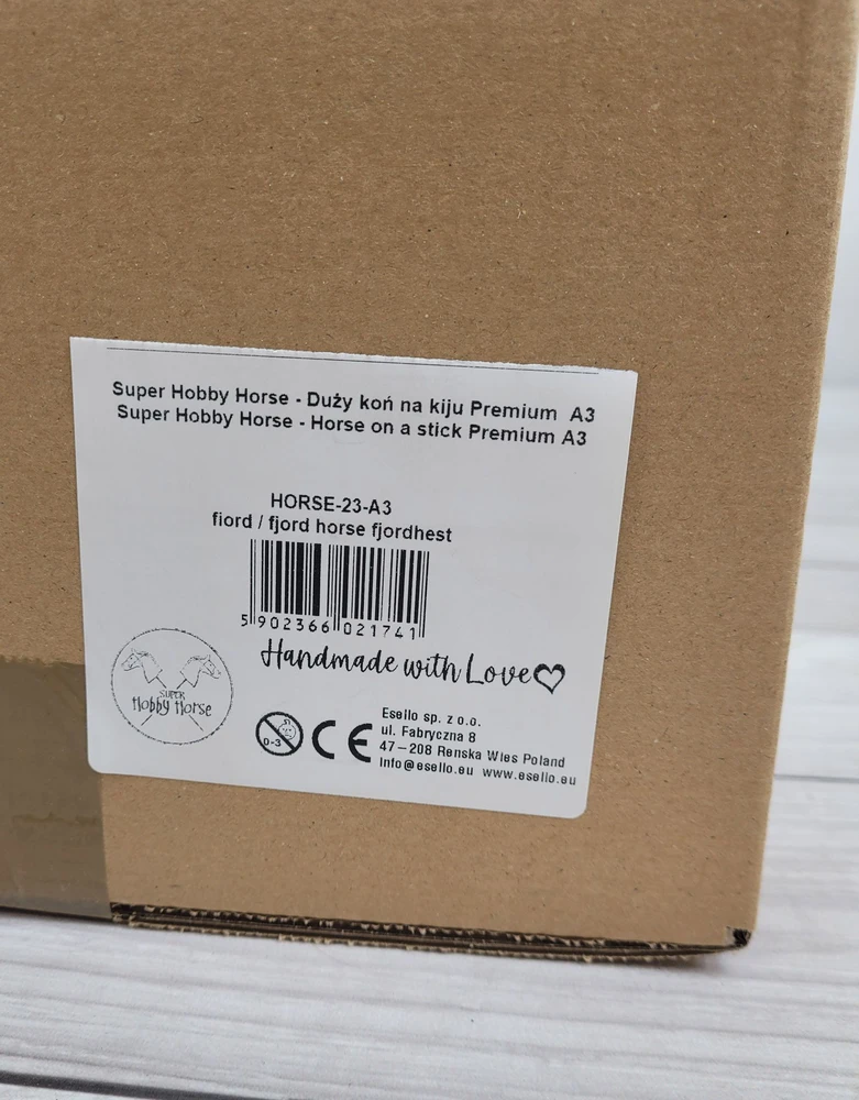 Super Hobby Horse Medinis žirgas su kotu – fjordas Premium