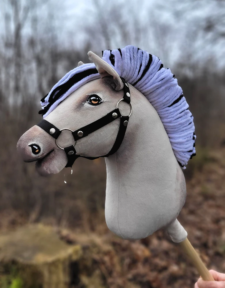 Super Hobby Horse Medinis žirgas su kotu – fjordas Premium