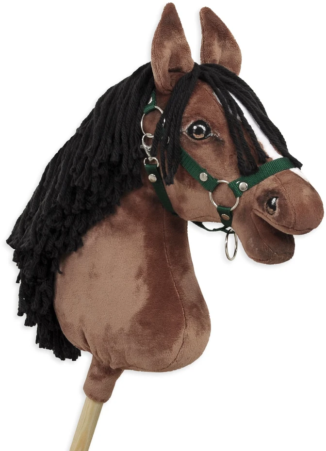 Super Hobby Horse Medinis žirgas su kotu – rudas, Premium