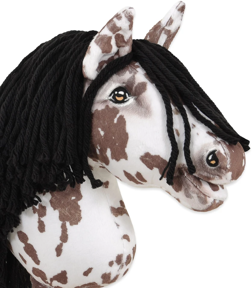 Super Hobby Horse Hobby Horse arkliukas rudas leopardas su juoda karčiene A4