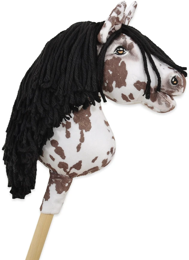 Super Hobby Horse Hobby Horse arkliukas rudas leopardas su juoda karčiene A4