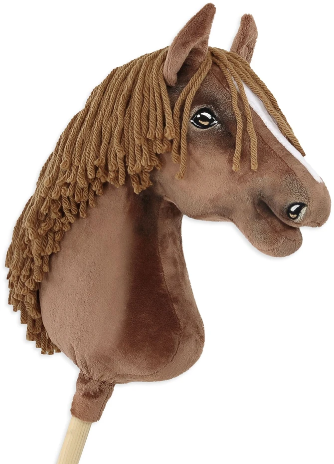 Super Hobby Horse Medinis žaislinis arkliukas – tamsiai kaštoninis