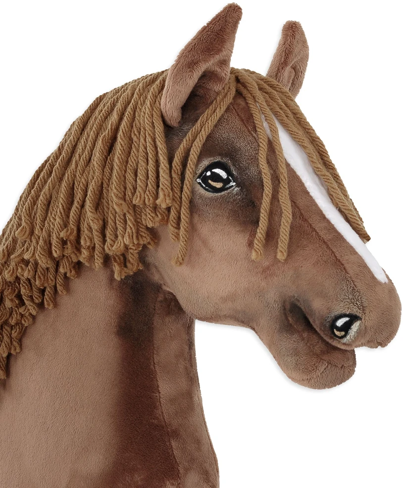 Super Hobby Horse Medinis žaislinis arkliukas – tamsiai kaštoninis