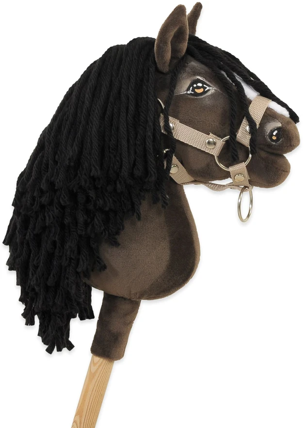 Hobby Horse lazdelinis arkliukas Premium tamsaus bėro atspalvio A5