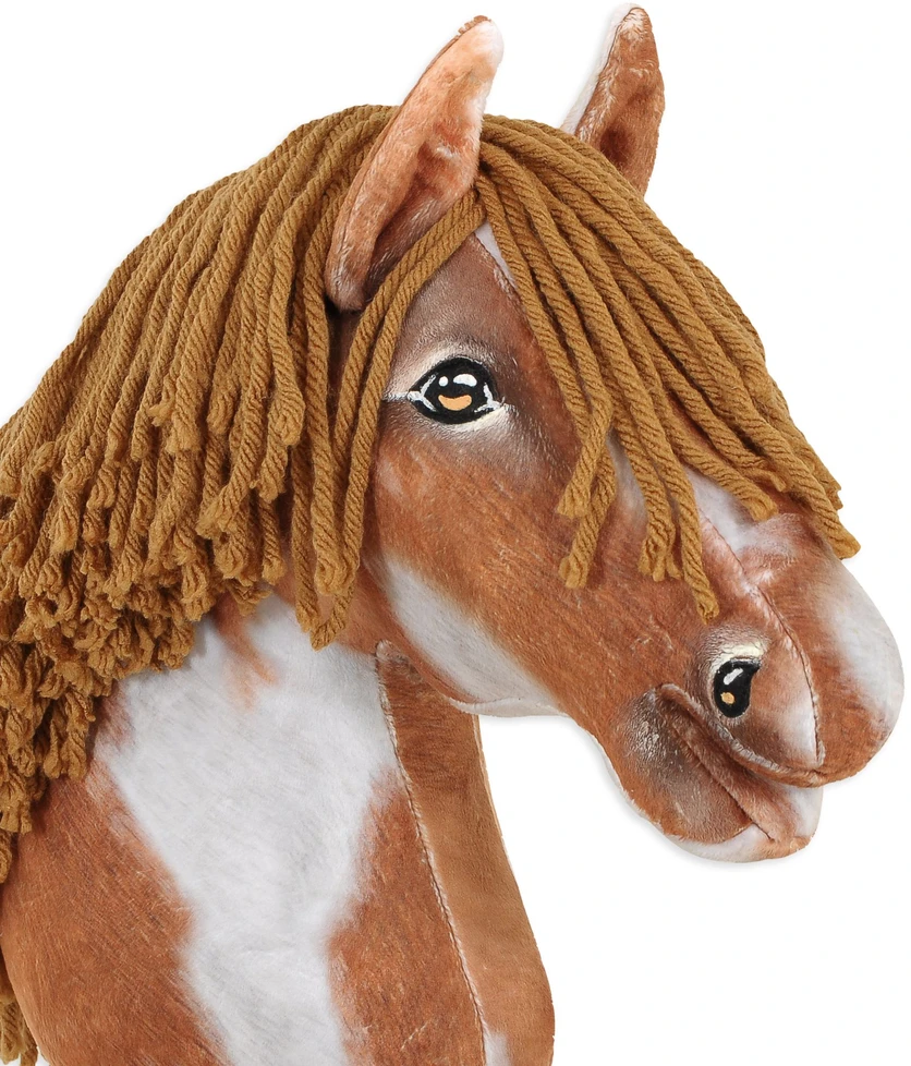 Super Hobby Horse Medinis hobio arkliukas rudas su karčiais