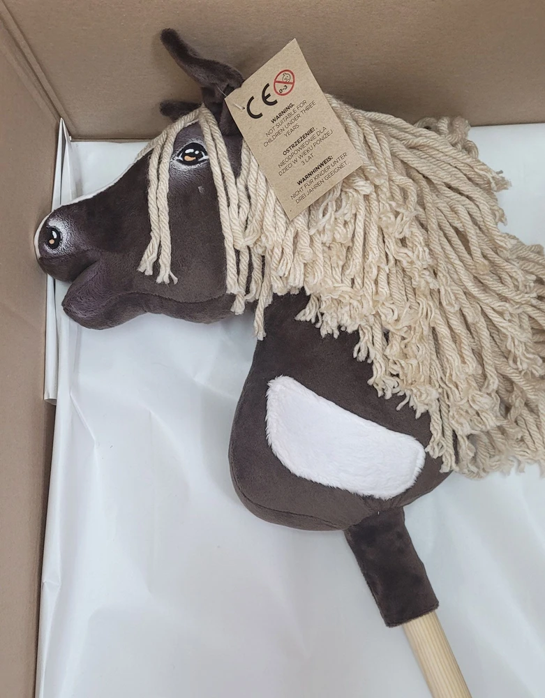 Super Hobby Horse Hobby Horse lazdelinis arkliukas Super Premium western IV tamsiai rudas A4