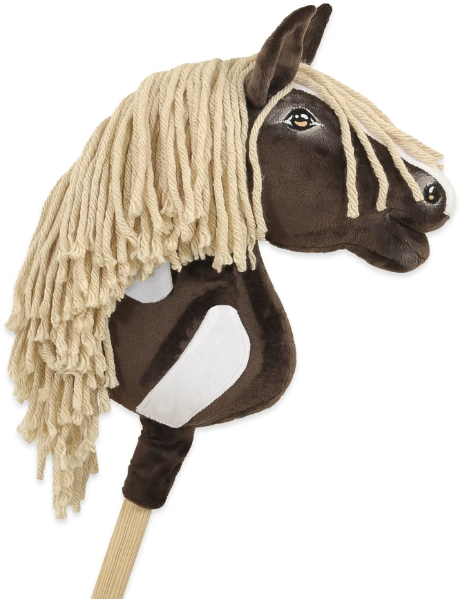 Super Hobby Horse Hobby Horse lazdelinis arkliukas Super Premium western IV tamsiai rudas A4