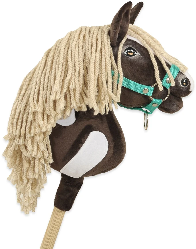 Super Hobby Horse Hobby Horse lazdelinis arkliukas Super Premium western IV tamsiai rudas A4